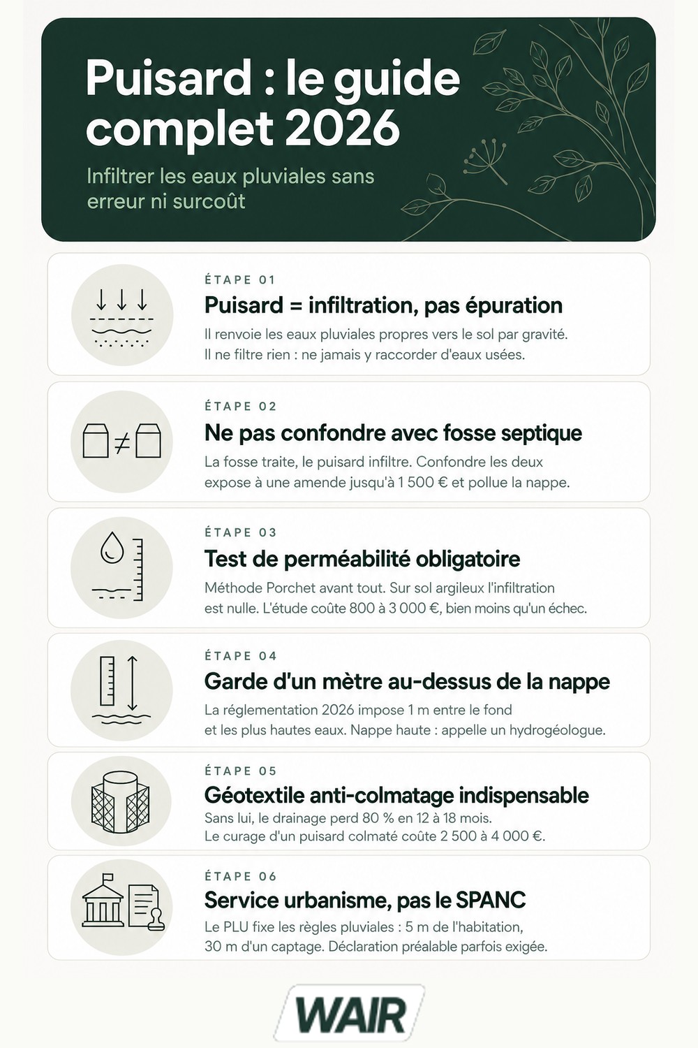 Infographie : puisard